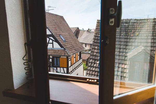 vue de la chambre du haut